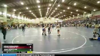 102 lbs Round 2 (4 Team) - Aidan Hernandez, Gold Rush Wrestling vs John Montclair, Team Montana