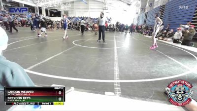 100 lbs Round 1 (4 Team) - Landon Weaver, Victory Wrestling vs Breydon Keys, Slyfox Black