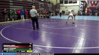 152 lbs Cons. Round 2 - Nathan Casey, Epworth, Western Dubuque vs Brody Schmidt, Wahlert, Dubuque