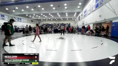 110 lbs Cons. Round 3 - Natalie Rodriguez Romero, Threshold Wrestling Club vs Nicole Comia, Long Beach Poly HS