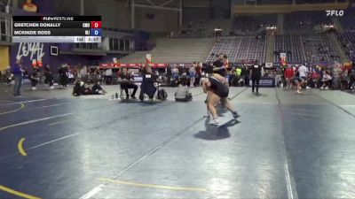 145 lbs 2nd Wrestleback (16 Team) - Gretchen Donally, Colorado Mesa University vs Mckinzie Ross, William Jewell College