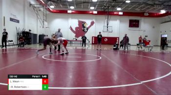 130-142 lbs Round 1 - Ron Robertson, Lawrence Central vs Logan Wean, Pike