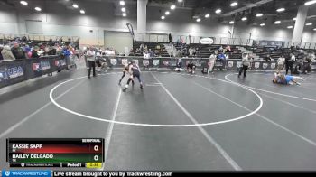 85 lbs Semifinal - Hailey Delgado, TX vs Kassie Sapp, MI