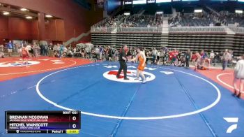165 lbs Round 1 - Brennan McGowan, Jackson Hole Wrestling Club vs Mitchel Wainscott, Powell Wrestling Club