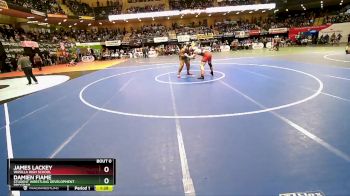 285 lbs Quarterfinal - Damien Fiame, Student Wrestling Development Program vs JAMES LACKEY, Wasilla High School