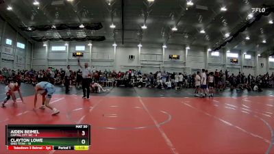 132 lbs Round 2 (4 Team) - Clayton Lowe, Ohio Titan vs Aiden Beimel, Capital City WC