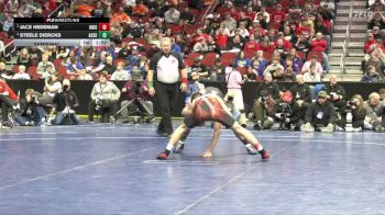 2A-132 lbs Semifinal - Jace Hedeman, Union, LaPorte City vs Steele Diercks, Assumption, Davenport