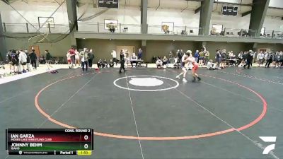 106 lbs Cons. Round 2 - Ian Garza, Moses Lake Wrestling Club vs Johnny Behm, Idaho