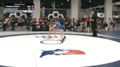 120 lbs Cons. Sub-quarters - Ramona Reinitz, Washington vs Makenzi McCoy, Sanderson Wrestling Academy