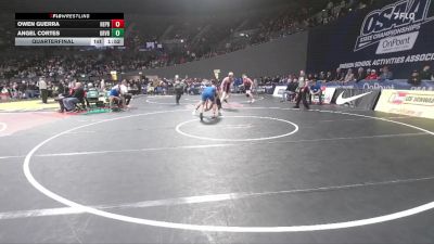 2A/1A Boys 175 Quarterfinal - Owen Guerra, Heppner Boys vs Angel Cortes, Gervais Boys