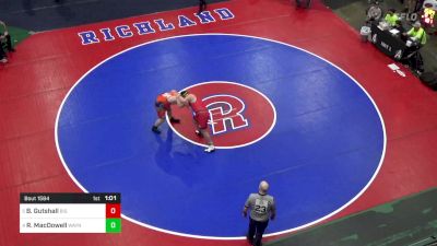 252 lbs Quarterfinal - Blake Gutshall, Big Spring vs Robert MacDowell, Wayne Highlands