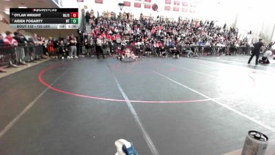 120 lbs Quarterfinal - Dylan Wright, Milford vs Aiden Fogarty, Whittier