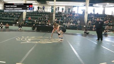 117 lbs 1st Place Match - Riley Rayome, North Central College vs Carleigh Czerneski, Adrian College