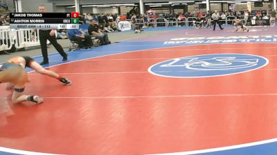 4 - 113 lbs 5th Place Match - Ashton Morris, Orange County vs Jakob Thomas, Powhatan