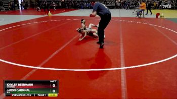 55 lbs Semifinal - Jaxon Cardinal, K-M vs Khyler Beermann, Wabasso