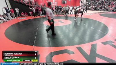 150 lbs Cons. Round 7 - Donovan Rosauer, YORKVILLE (HS) vs Easton Ledden, MARSHFIELD, WI