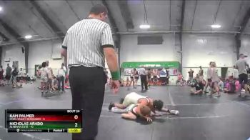 129 lbs Round 6 (8 Team) - Nicholas Arado, Alabama Elite vs Kam Palmer, Steel Valley Renegades