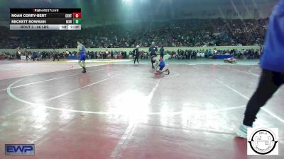 96 lbs Round Of 64 - Noah Corry-Bert, Central Middle School vs Beckett Bowman, Bixby