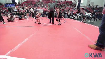 55 lbs Rr Rnd 2 - Melissavette Alba, Ponca City LadyCat Wrestling vs Rayle Dawes, Sisters On The Mat TX