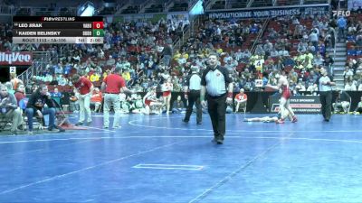 1A-106 lbs Champ. Round 2 - Kaiden Belinsky, Don Bosco vs Leo Jirak, Van Buren County