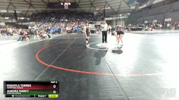 Girls 1B/2B/1A/2A 190 Quarterfinal - Aurora Marcy, Shelton (Girls) vs Makayla Torres, Toppenish (Girls)