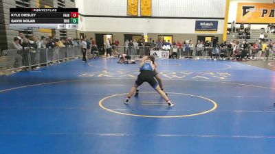 157Green lbs Final - Kyle Diesley, Franklin & Marshall vs Gavin Nolan, Binghamton