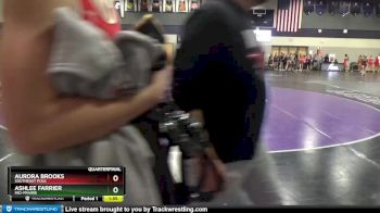 125 lbs Quarterfinal - Ashlee Farrier, Mid-Prairie vs Aurora Brooks, Southeast Polk