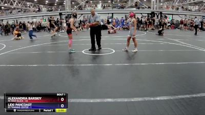 100 lbs Round 1 (8 Team) - Alexandria Barskiy, PA West Black vs Lexi Pancoast, D3 Training Center