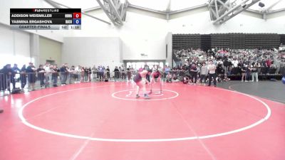 Quarterfinal - Addison Weismiller, Northern Delaware Wrestling Academy vs Yasmina Ergashova, Bacon Barbell Club