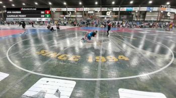 130 lbs Cons. Round 3 - Ava Harbin, Dickinson Wrestling Club vs Lauralie Perry, Camel Kids Wrestling