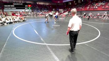 190 lbs D2/d3 - Semi-finals (sat 10:00am.) - Walker Weis, Stratford vs Clayton Yanna, Mineral Point