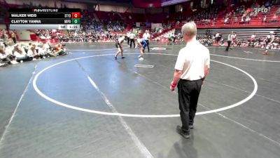 190 lbs D2/d3 - Semi-finals (sat 10:00am.) - Walker Weis, Stratford vs Clayton Yanna, Mineral Point