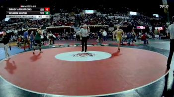 Semifinal - Brady Armstrong, Jefferson (Boulder) vs Reuben Kinzer, Powder River Co. (Broadus)