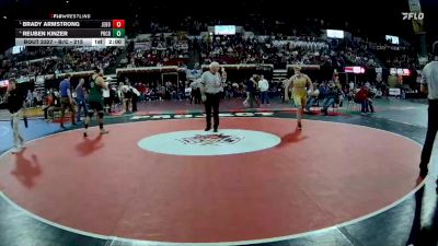 Semifinal - Brady Armstrong, Jefferson (Boulder) vs Reuben Kinzer, Powder River Co. (Broadus)