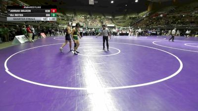 152 lbs Quarterfinal - Adrian DeLeon, Redwood vs Eli Reyes, Kingsburg