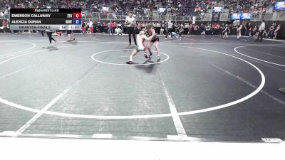 80.8-85.6 lbs Quarterfinal - Emerson Callaway, 2tg vs Alexcia Duran, South Central Punishers