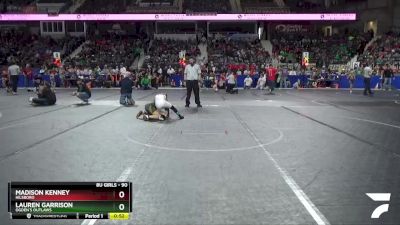 90 lbs Semifinal - Madison Kenney, Hilsboro vs Lauren Garrison, Ogden`s Outlaws