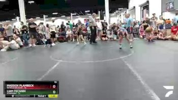 72 lbs Round 2 (4 Team) - Liam Fecanin, Scorpions vs Maddox Plambeck, Revolution Elite