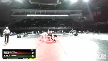 126 lbs 1st Place Match - Eziequel Vela, Oakdale vs Kyle Holtberg, St. Mary`s