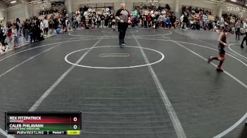 50 lbs Quarterfinal - Caleb Philavanh, Golden Ring Wrestling vs Rex Fitzpatrick, Warhawks