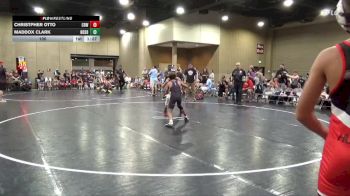 100 lbs Round 1 (8 Team) - Christpher Otto, Crossroads Wrestling vs Maddox Clark, North DeSoto Blue WA