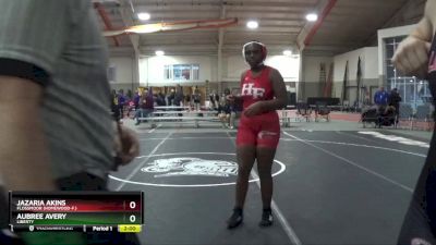 170 lbs Champ. Round 3 - Aubree Avery, Liberty vs Jazaria Akins, Flossmoor (Homewood-F.)