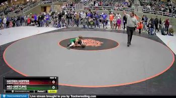 53 lbs Cons. Round 3 - Hayden Hopper, Junior Comet Wrestling vs Neo Greyling, Sweet Home Mat Club