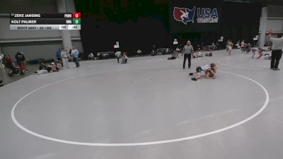 80 lbs Cons. Rd Of 16 - Kolt Palmer, Roundtree Wrestling Academy vs Zeke Jansing, Prodigy Wrestling