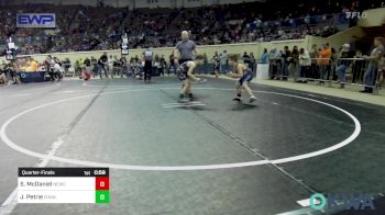 66 lbs Quarterfinal - Sawyer McDaniel, Newcastle Youth Wrestling vs Jason Rhea Petrie, Chandler Takedown Club