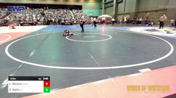 40 lbs Quarterfinal - Christopher Moreno, Hawkeye WC vs Sawyer Watts, Team Aggression