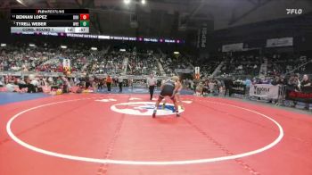 3A-175 lbs Cons. Round 1 - Tyrell Weber, Wheatland vs Bennan Lopez, Douglas