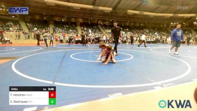 64 lbs Consi Of 8 #1 - Titan Hendren, Pawhuska Elks Takedown vs Clement Rodriquez, Owasso Takedown Club