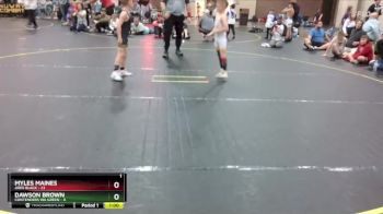 55 lbs Round 4 (8 Team) - Myles Maines, Ares Black vs Dawson Brown, Contenders WA Green