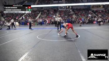 100 lbs 5th Place Match - Blaze Bowman, Columbus vs Gunner VanNorman, Linn County